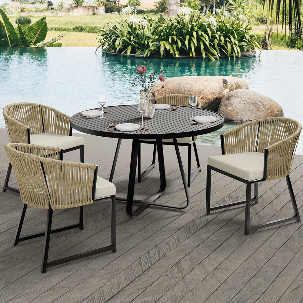 Mesa para área gourmet redonda