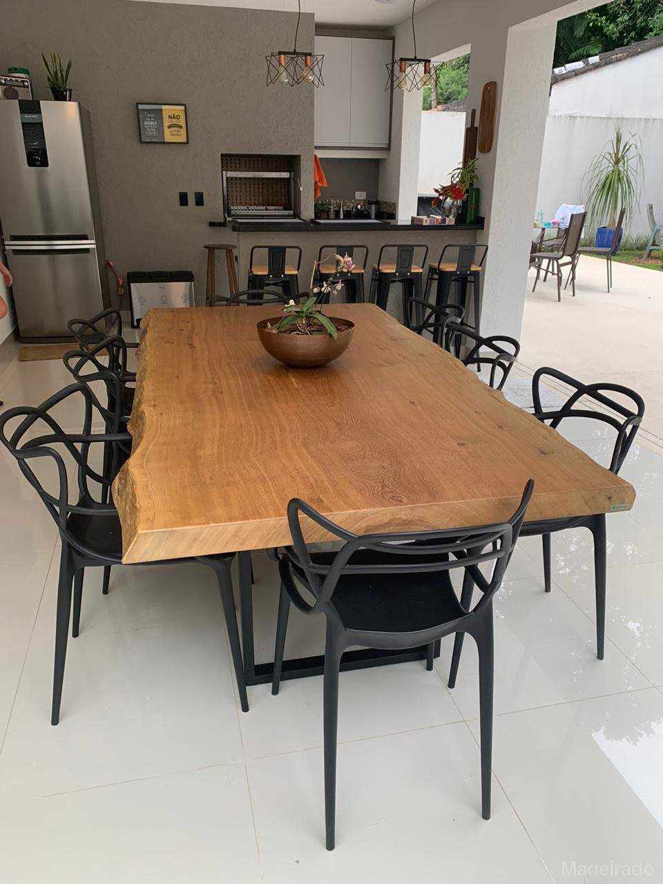 Mesa para área gourmet quadrada
