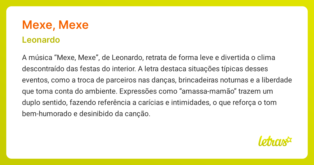 1. Mexer ou Mecher: Guia Definitivo da Ortografia Correta
2. A Conjugação Completa do Verbo Mexer em Português
3. 'Mexe': Tudo Sobre a Colaboração de Pabllo Vittar e NMIXX
4. Desvendando os Múltiplos Significados de 'Mexe' na Língua Portuguesa
5. Expressões Populares com 'Mexe': De 'Mexe-mexe' a 'Se Mexer'