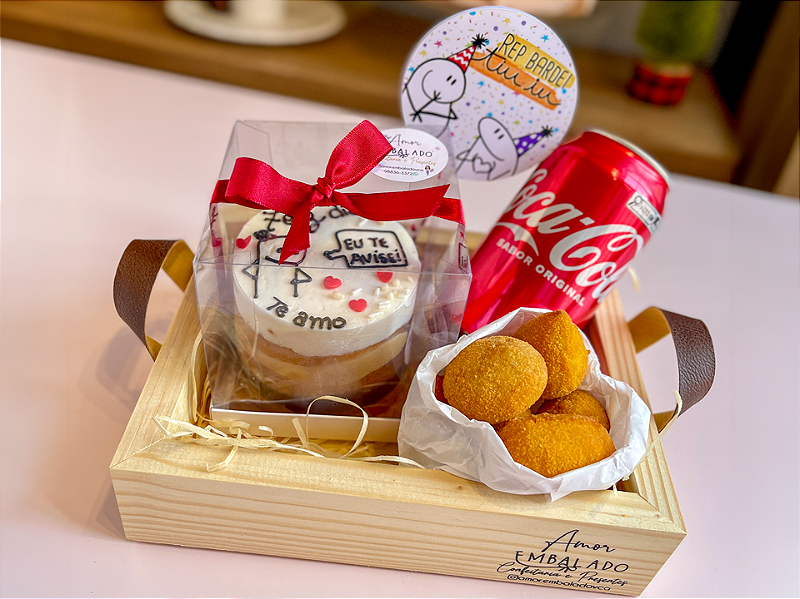 mini cesta de aniversário para namorado