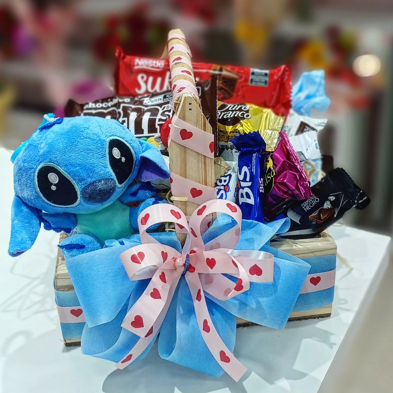 mini cesta de aniversário personalizada