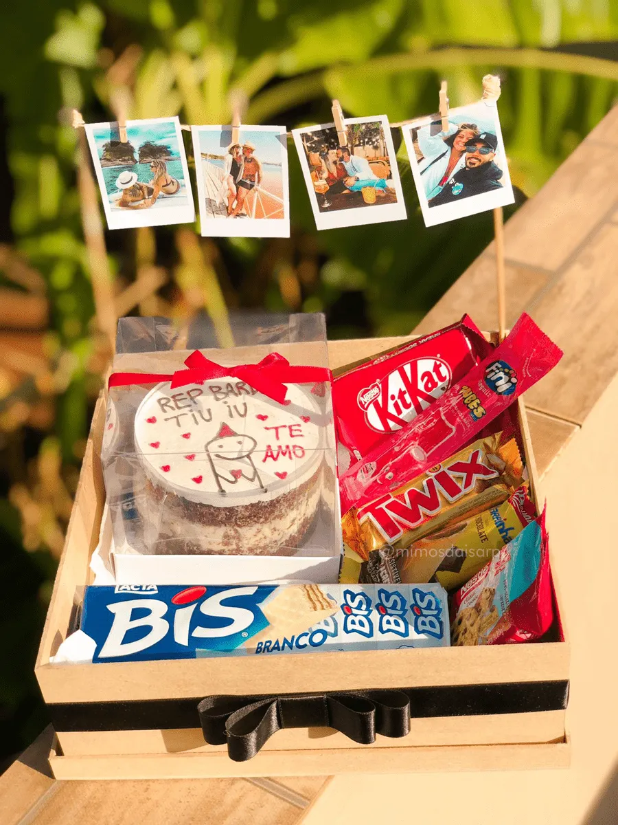 mini cesta de aniversário para criança