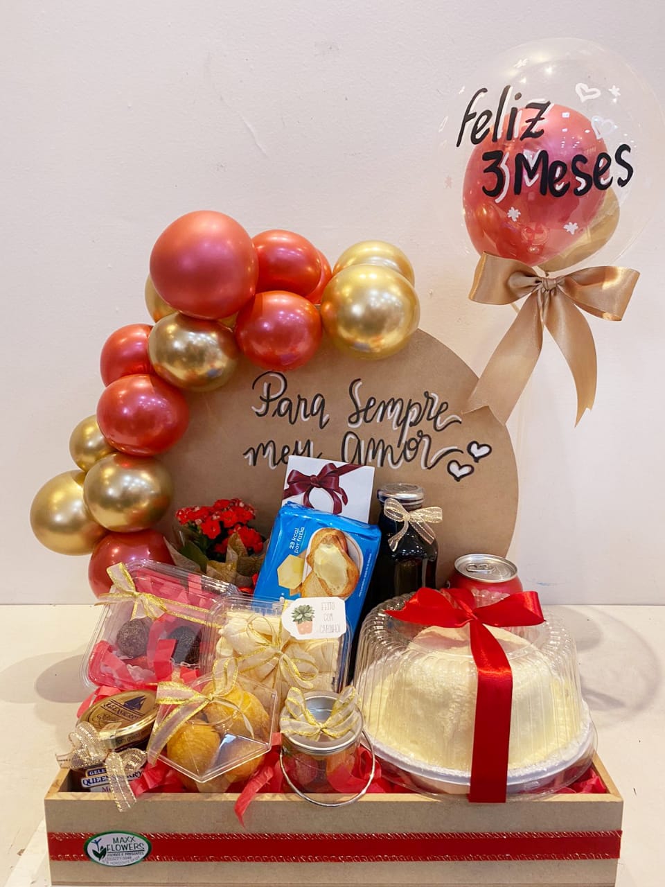 mini cesta de aniversário feminina