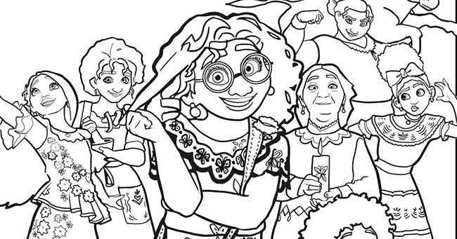 encanto para colorir