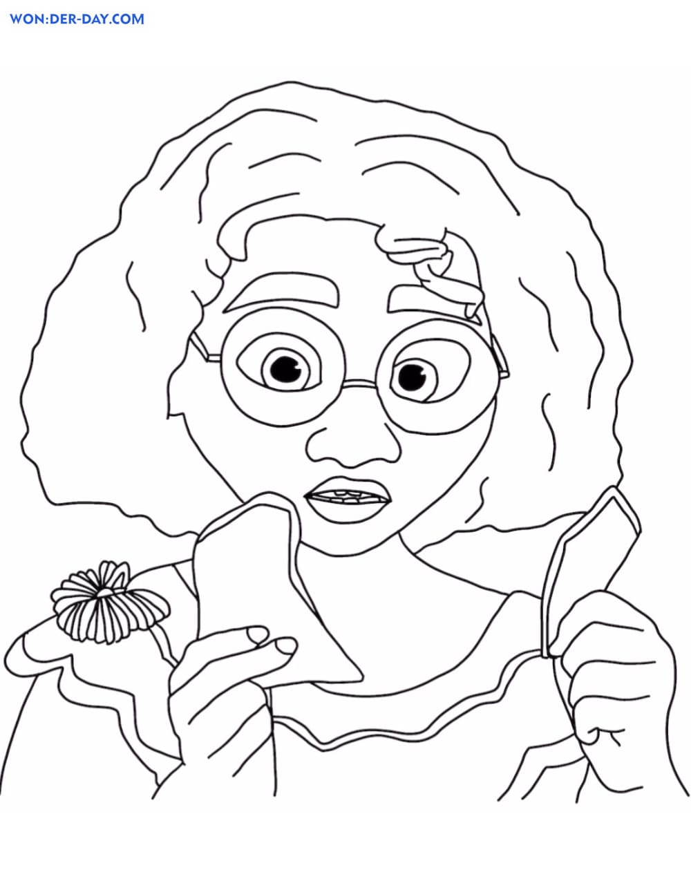 desenho da mirabel para imprimir