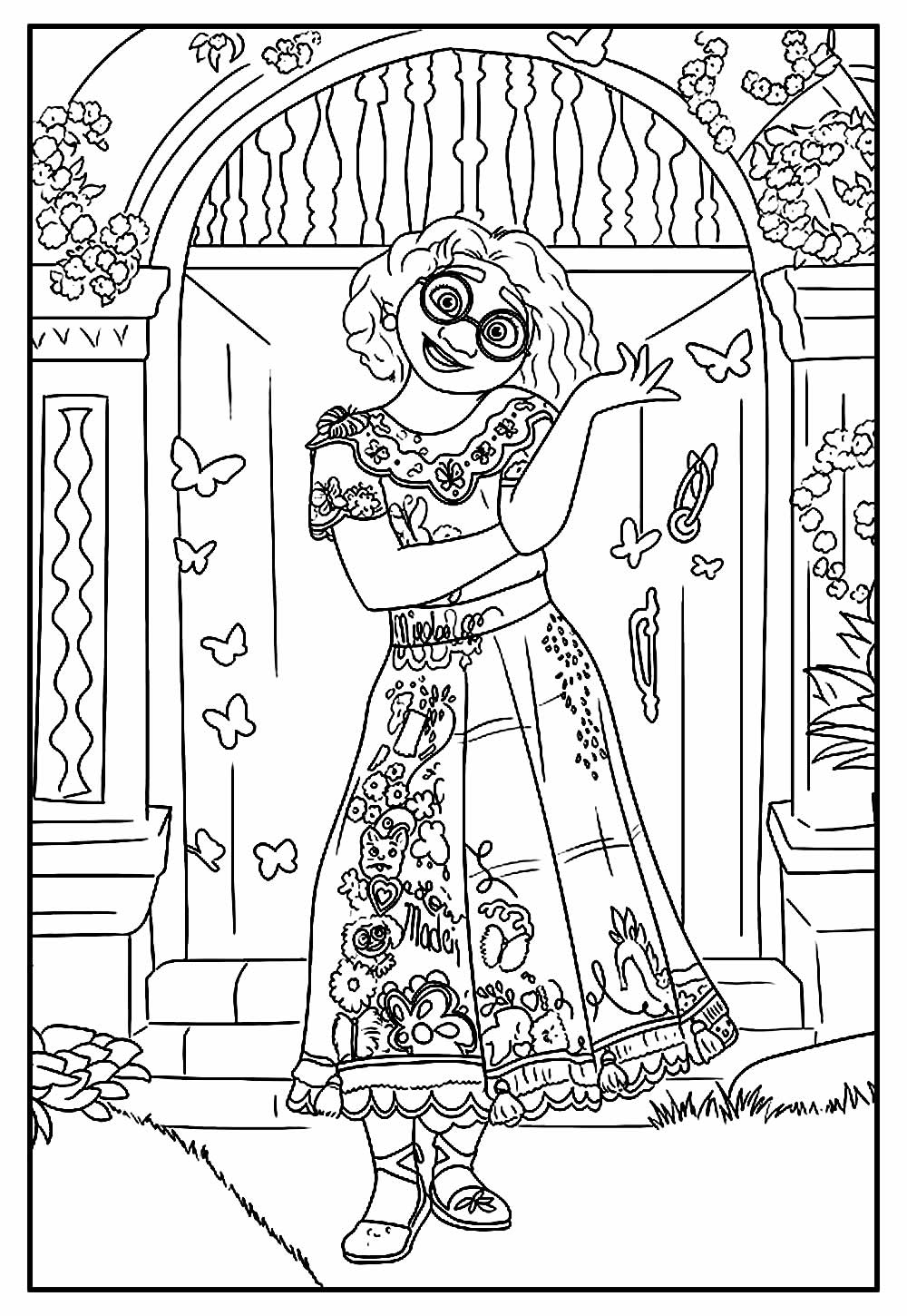 mirabel madrigal colorir