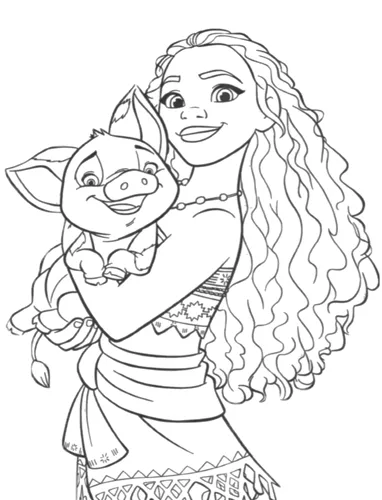 desenhos da Moana para imprimir