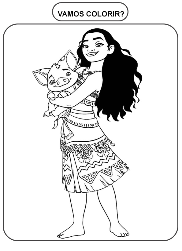 desenhos da Moana para imprimir