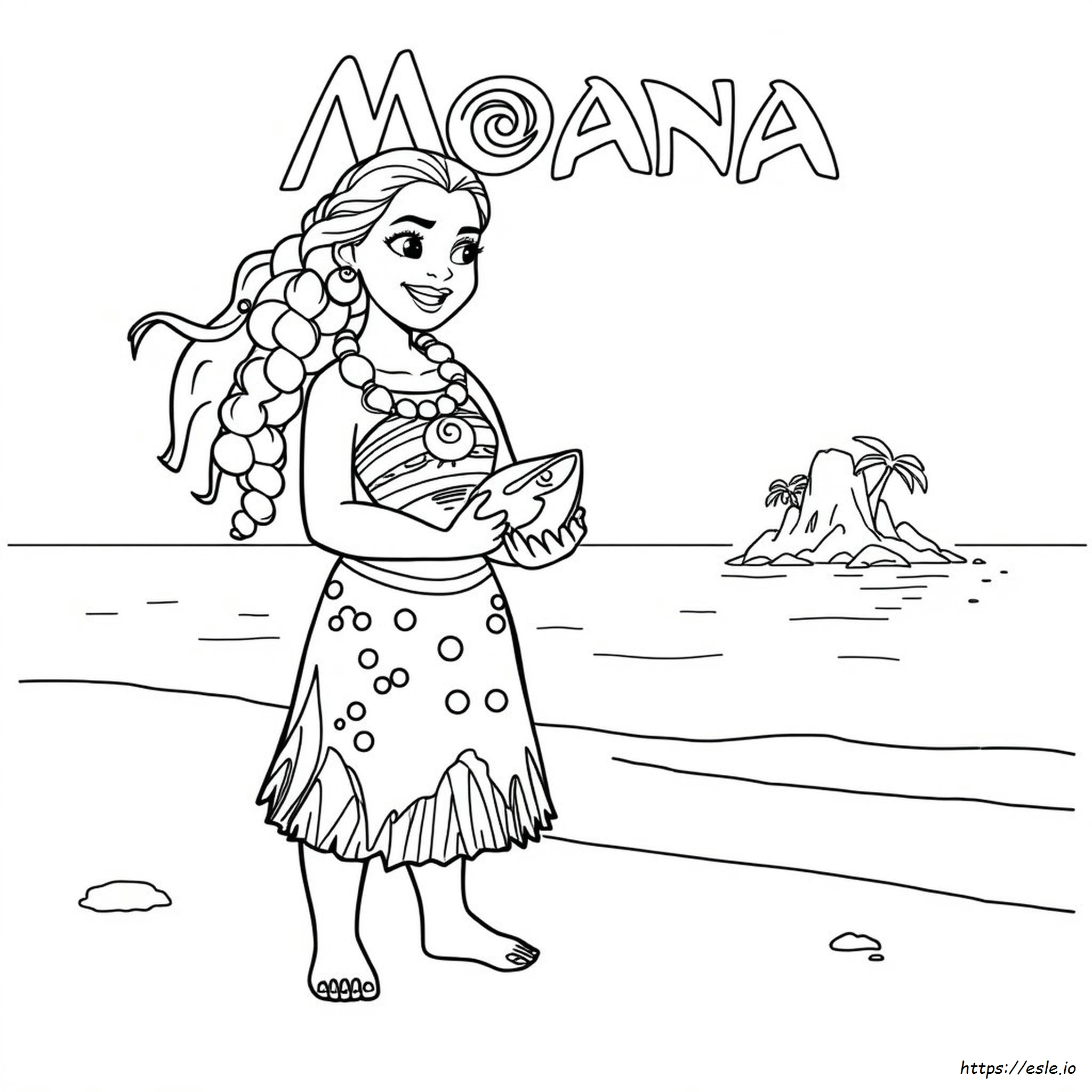 Moana 2 para colorir