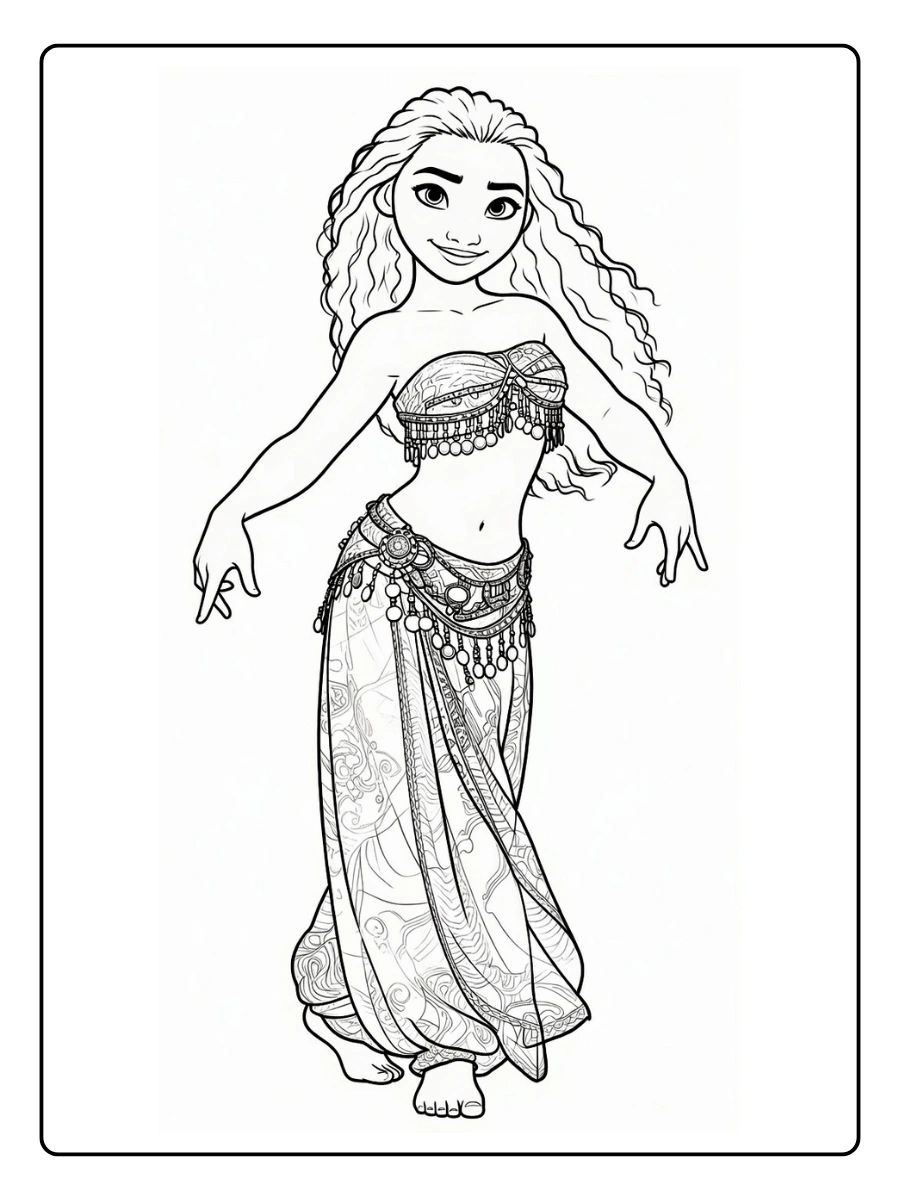 giz de cera para colorir Moana