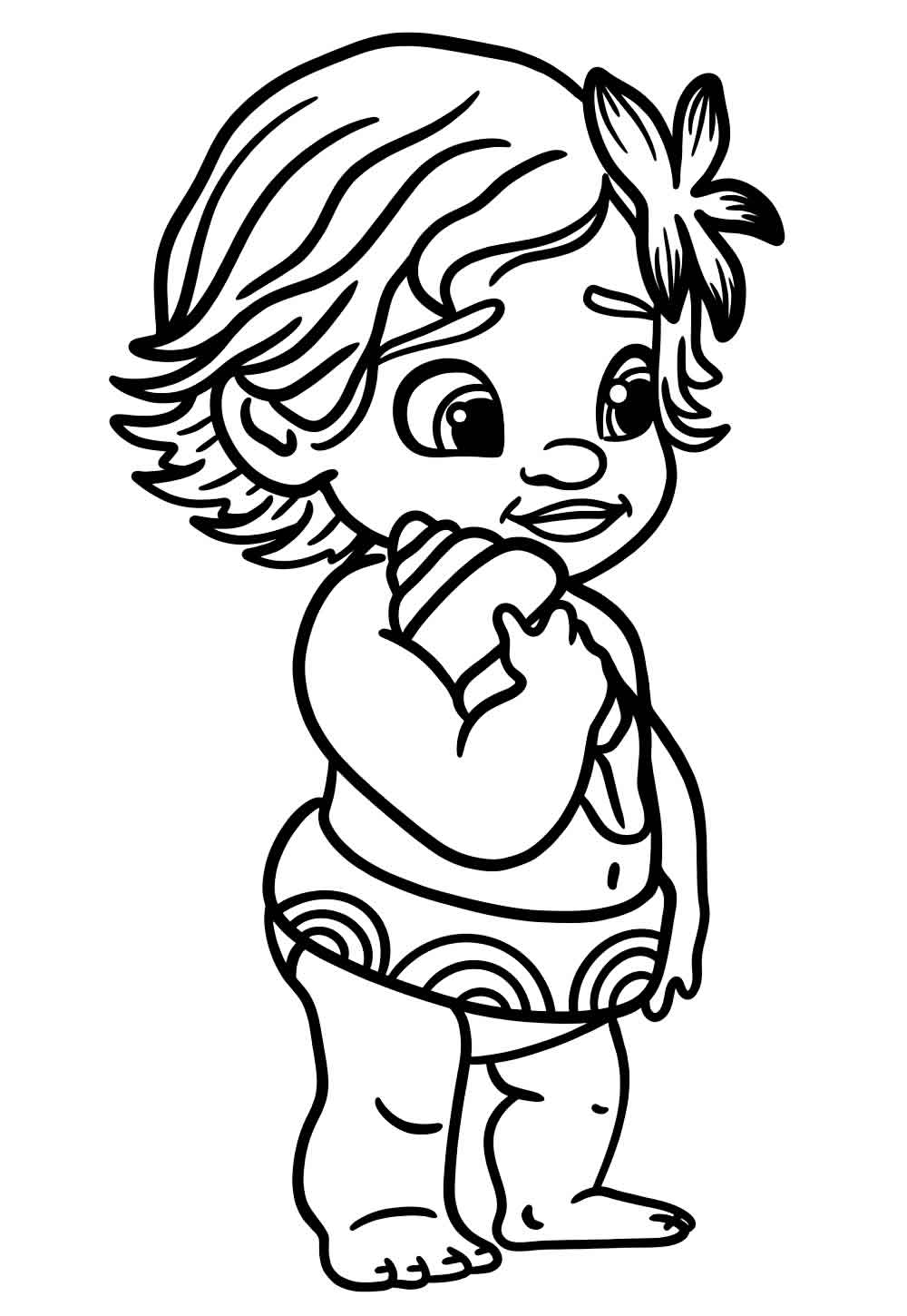 Moana para pintar