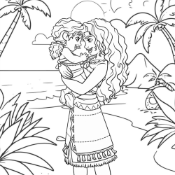 Moana 2 para colorir