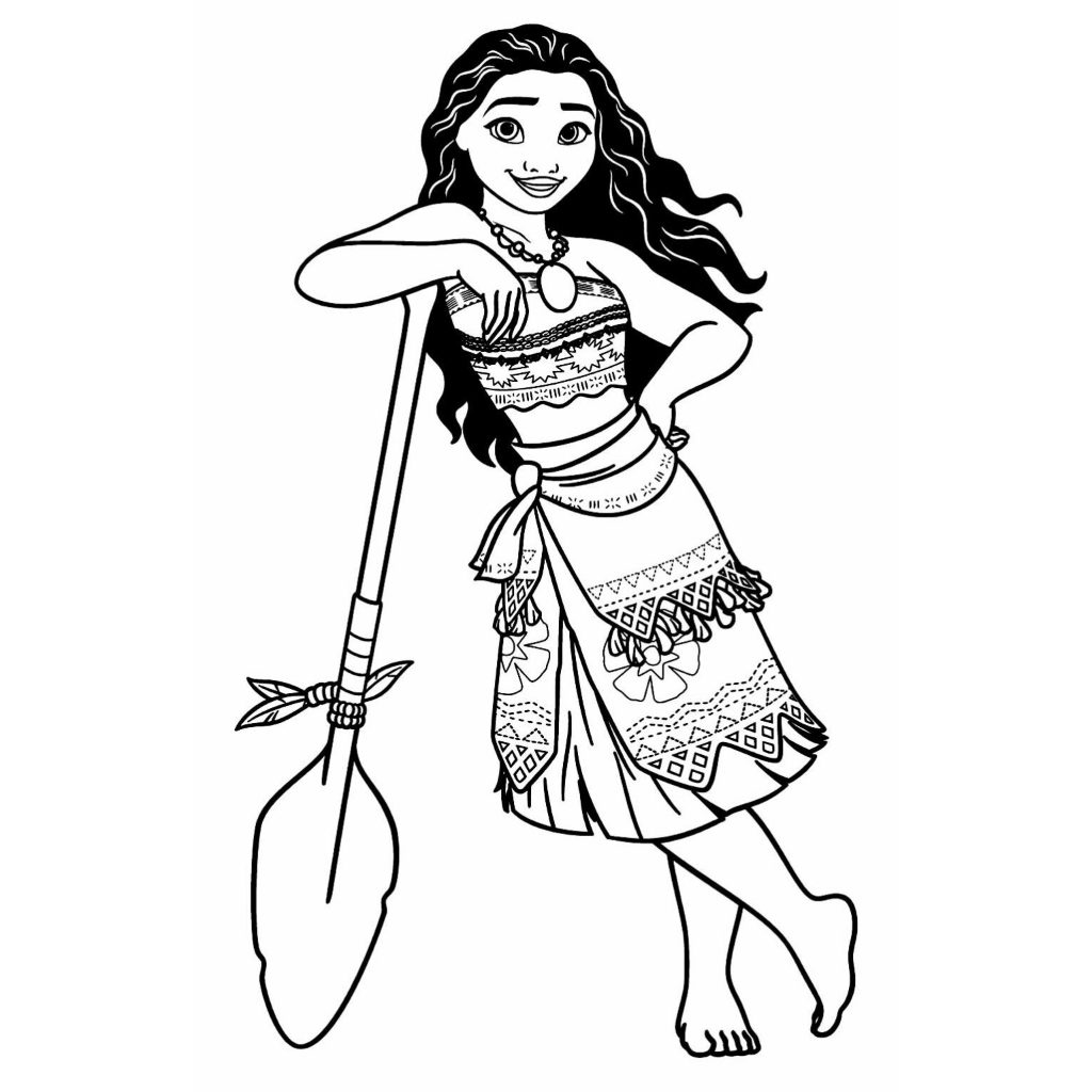 lápis de cor para colorir Moana