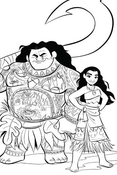 desenhos moana aventura