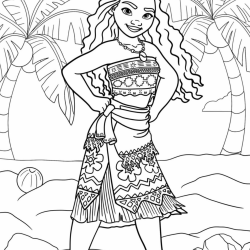 maui para colorir