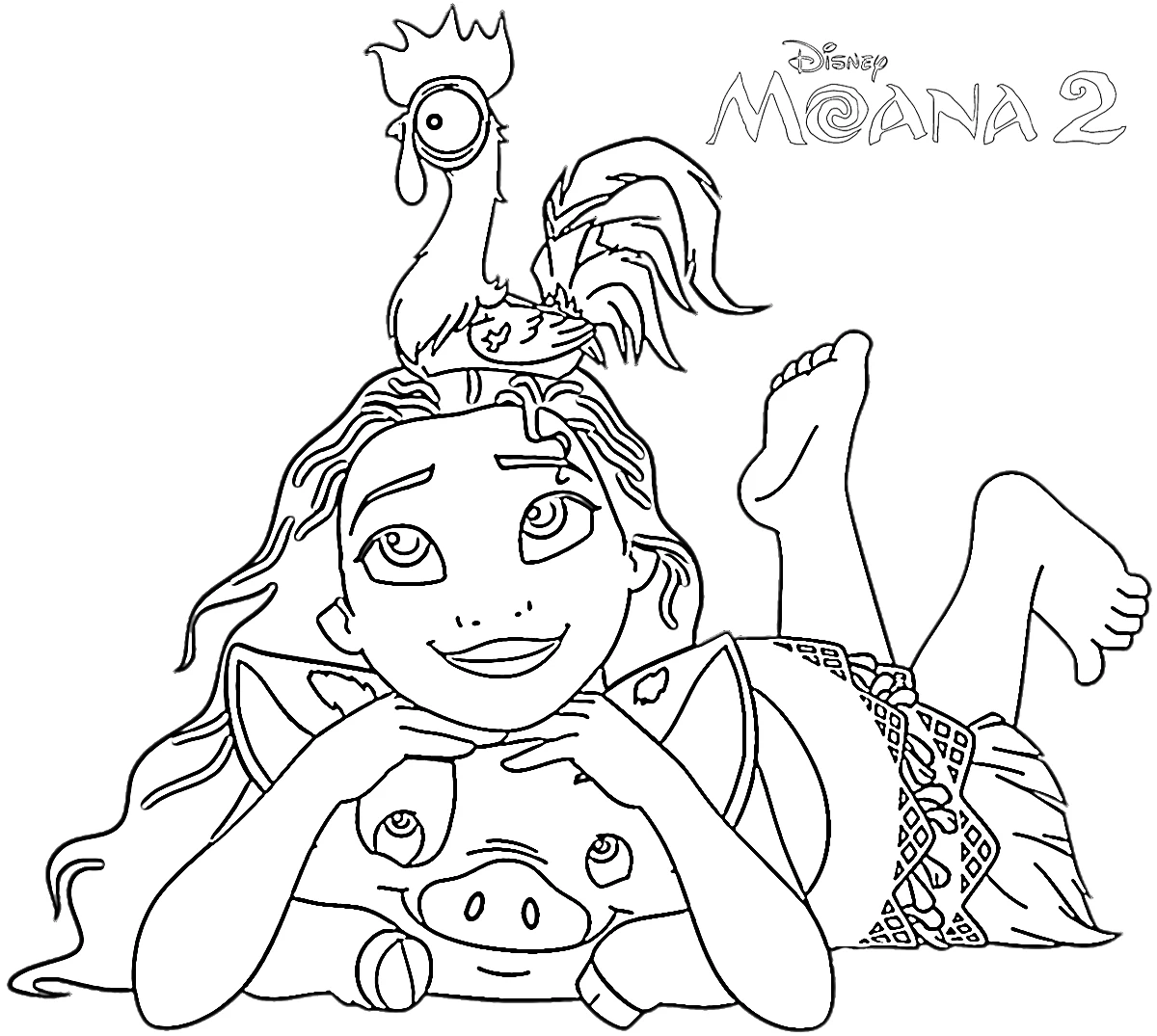 princesa moana para imprimir