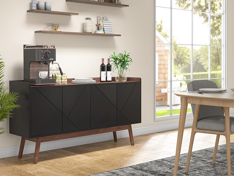 Estilos de sala de jantar: Do rústico ao contemporâneo com buffets