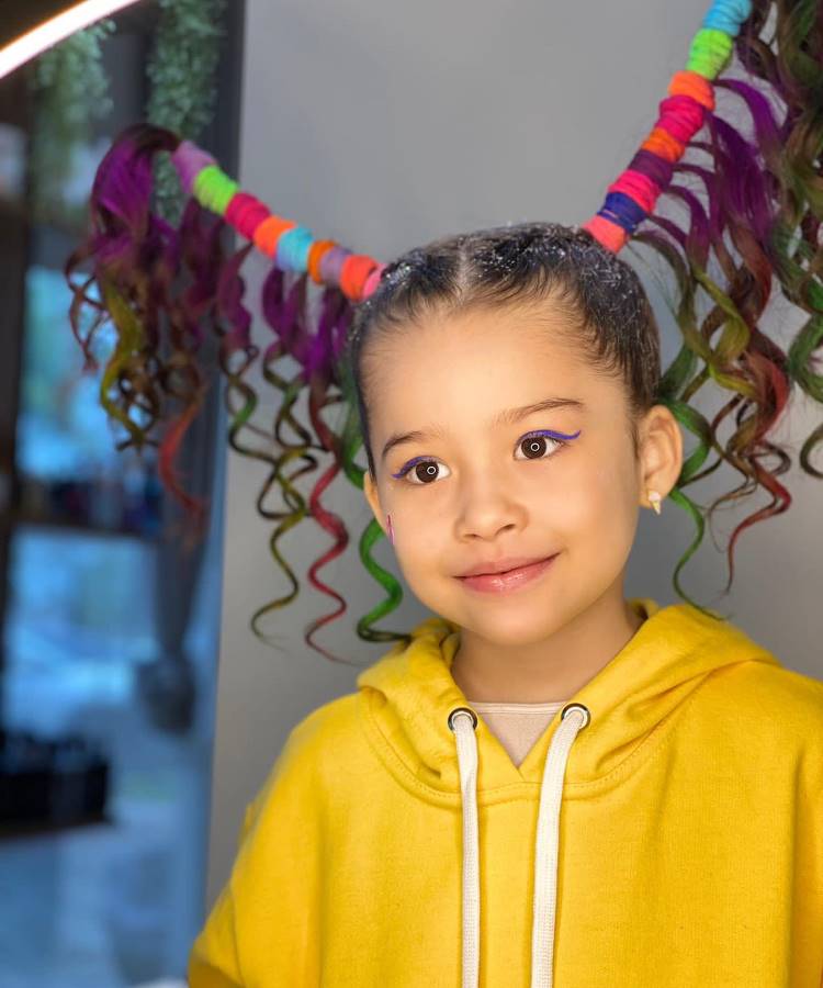 ideias de cabelo maluco para festa