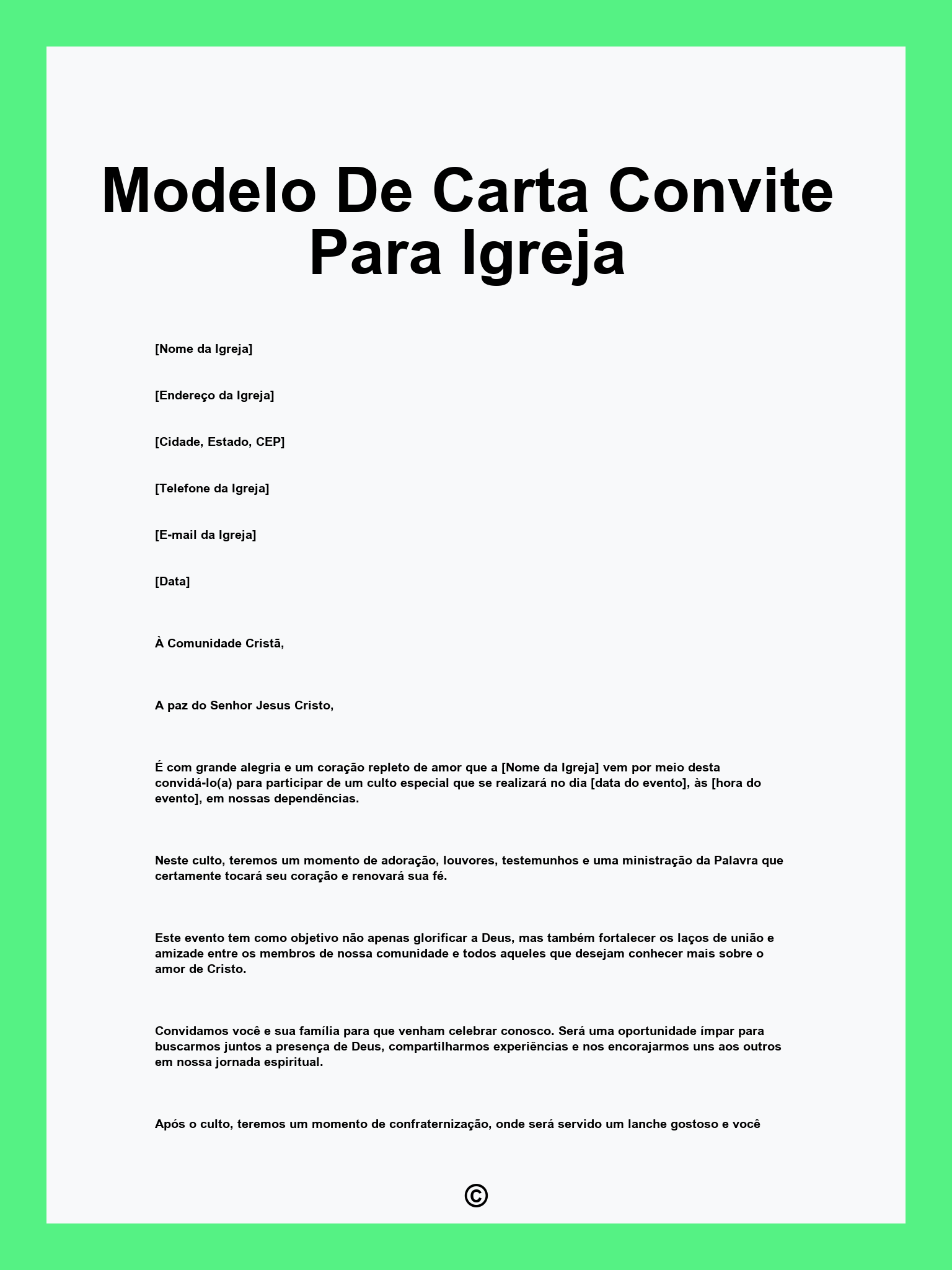 como fazer um convite inspirador para igreja