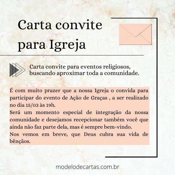 como fazer um convite inspirador para igreja