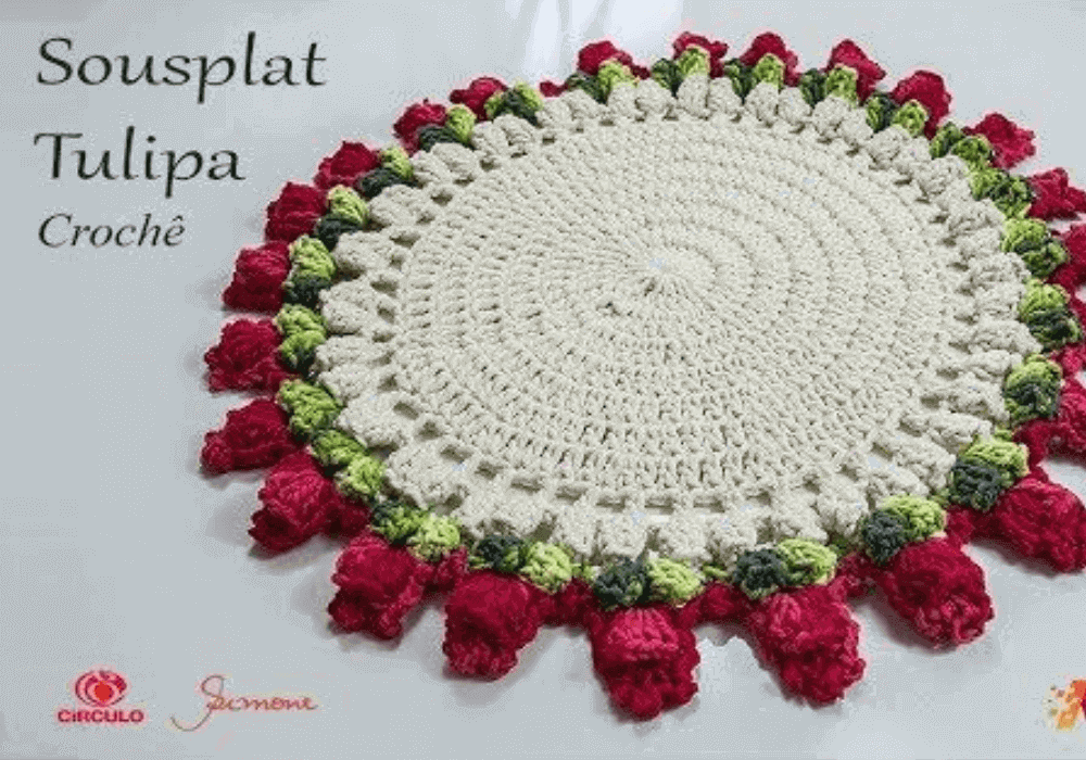 Sousplat de Crochê Vilma: O Modelo Econômico que Conquistou 2026