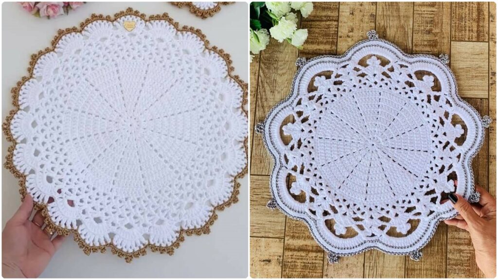 Tendências 2026: Cores e Fios Metálicos para Sousplats de Crochê Luxuosos