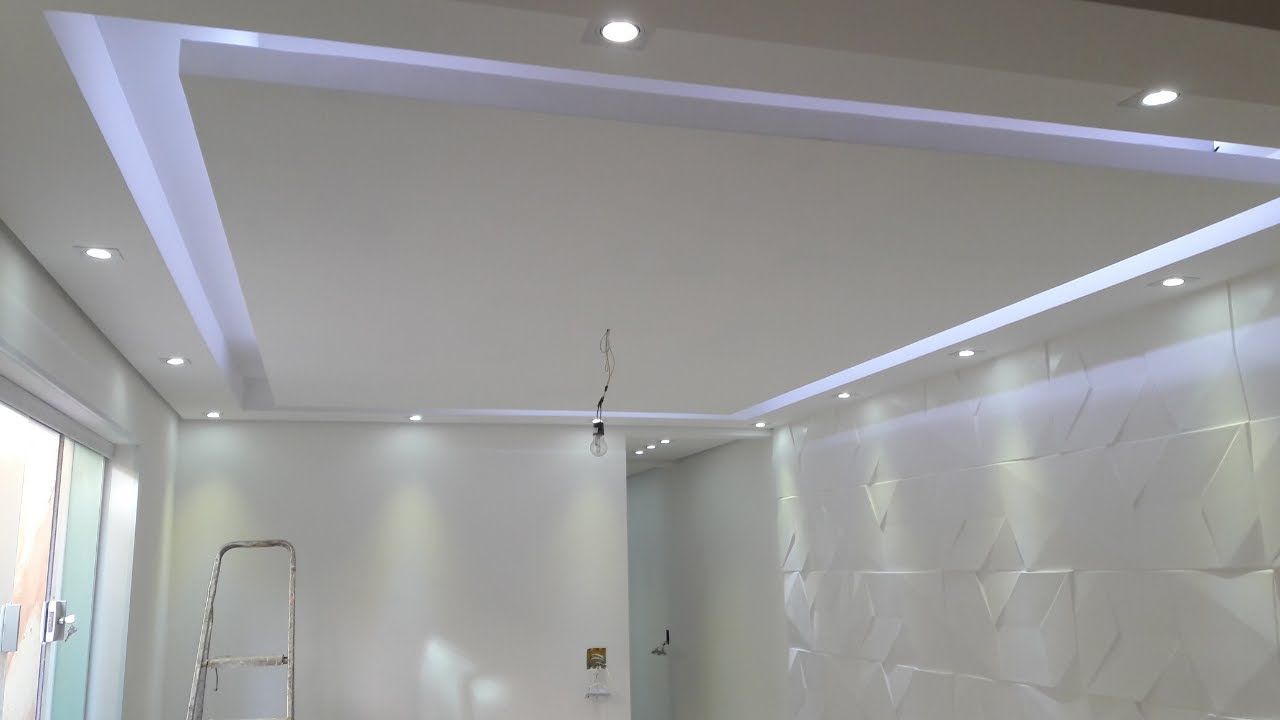 forro de gesso rebaixado