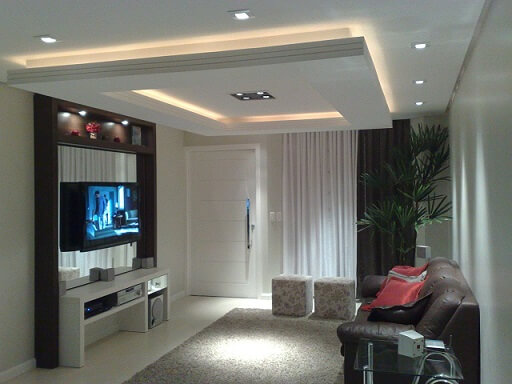teto de gesso com drywall