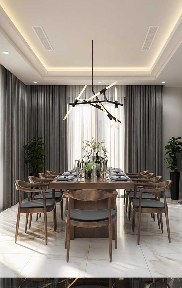 ideias de gesso para sala de jantar