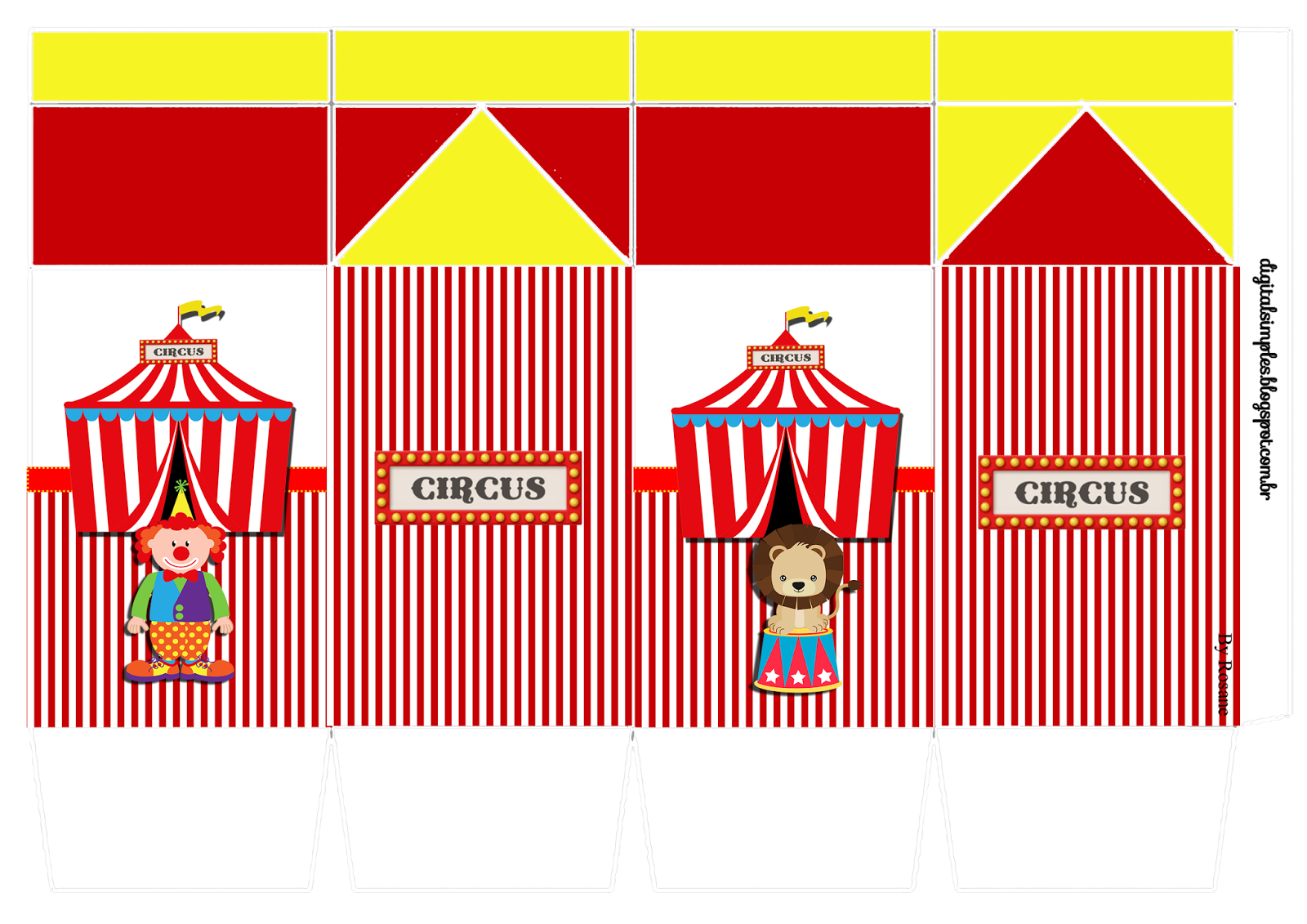 molde circo feltro