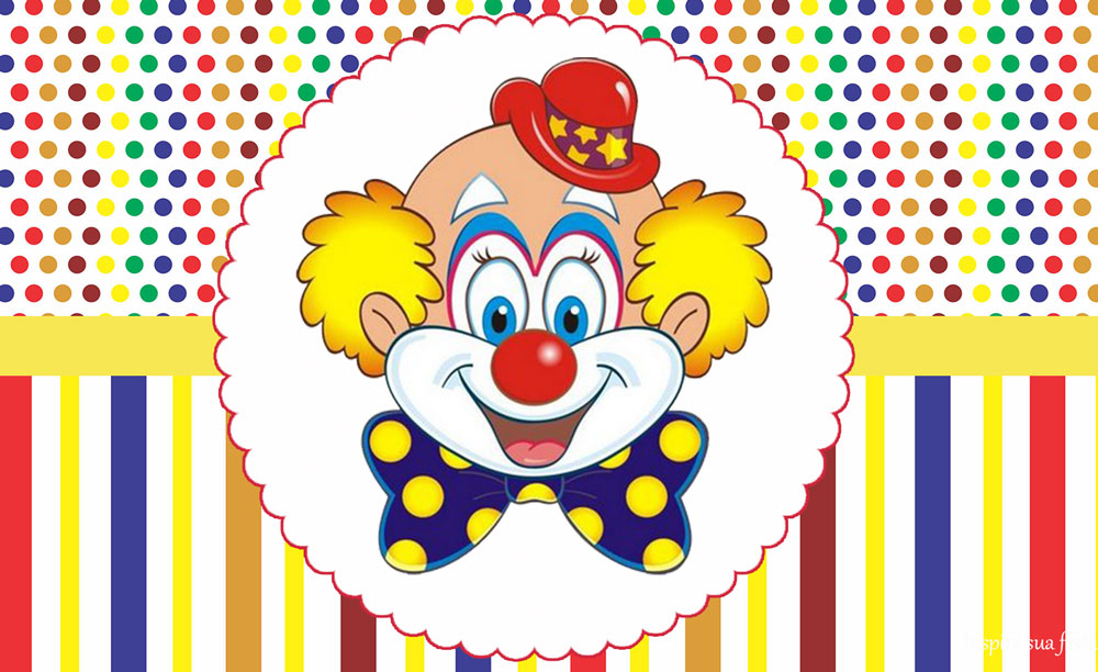 molde circo papel