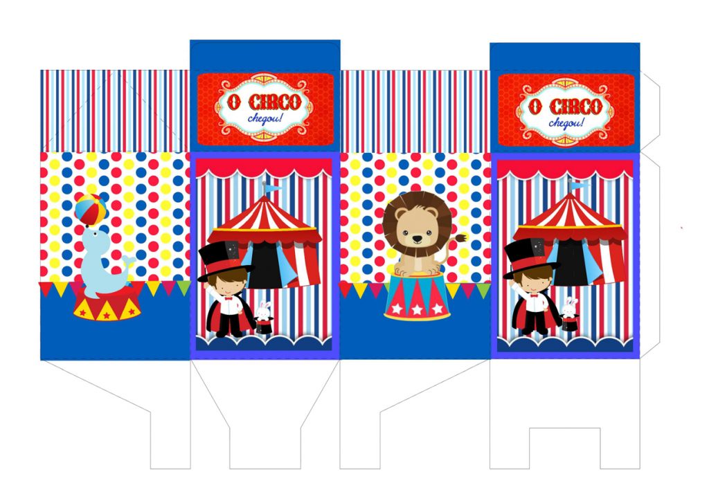 molde animais de circo para imprimir