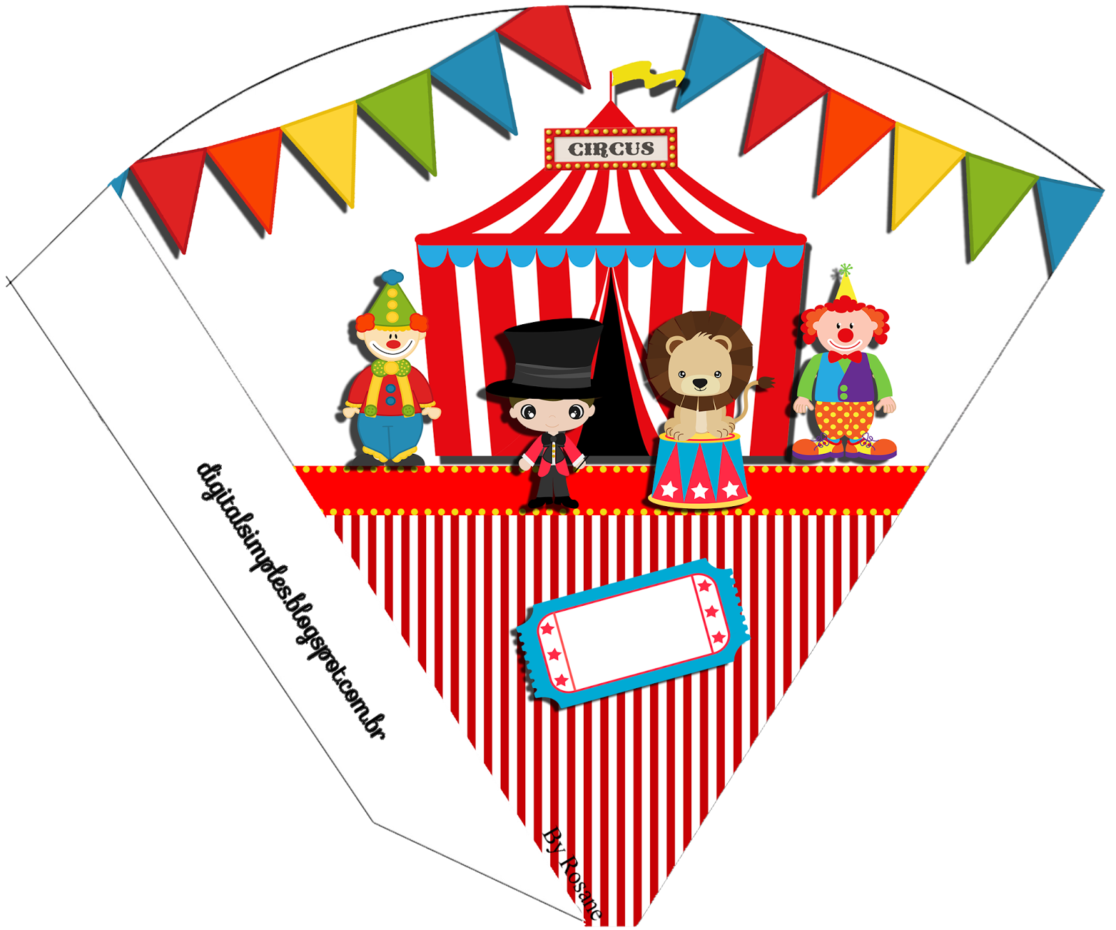 riscos circo para artesanato