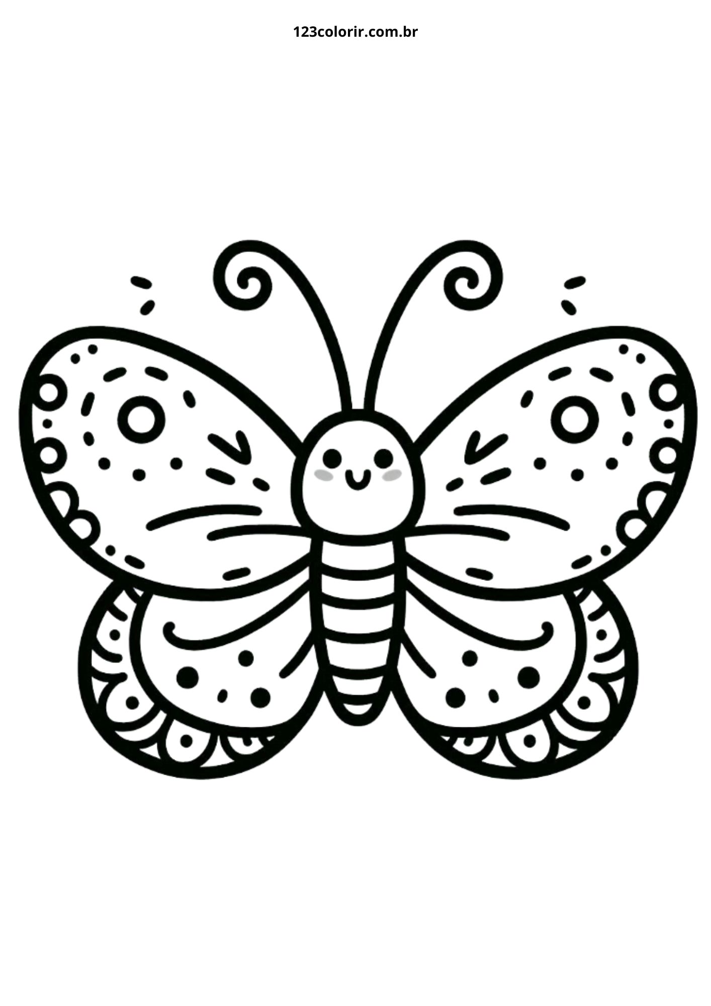 molde borboleta grande para imprimir