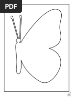 molde borboleta pequeno para imprimir