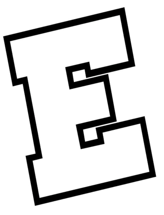 molde letra M para imprimir