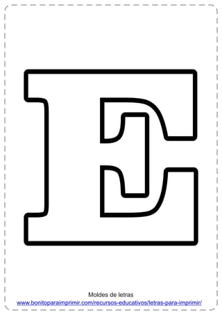 molde letra U para imprimir