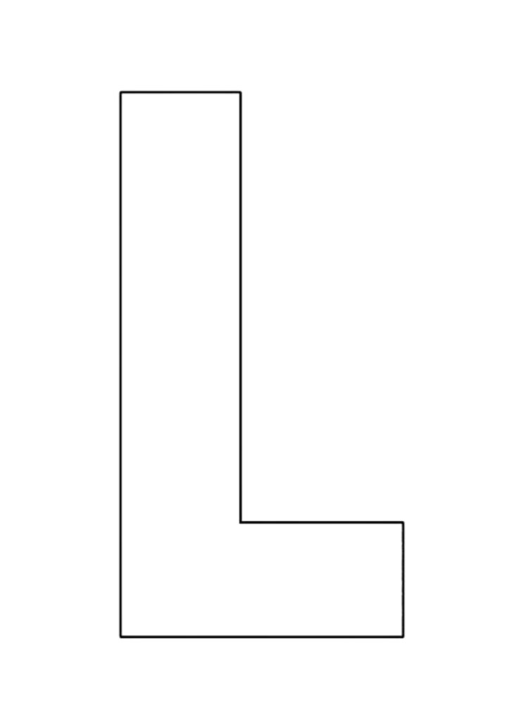 molde letra H para imprimir