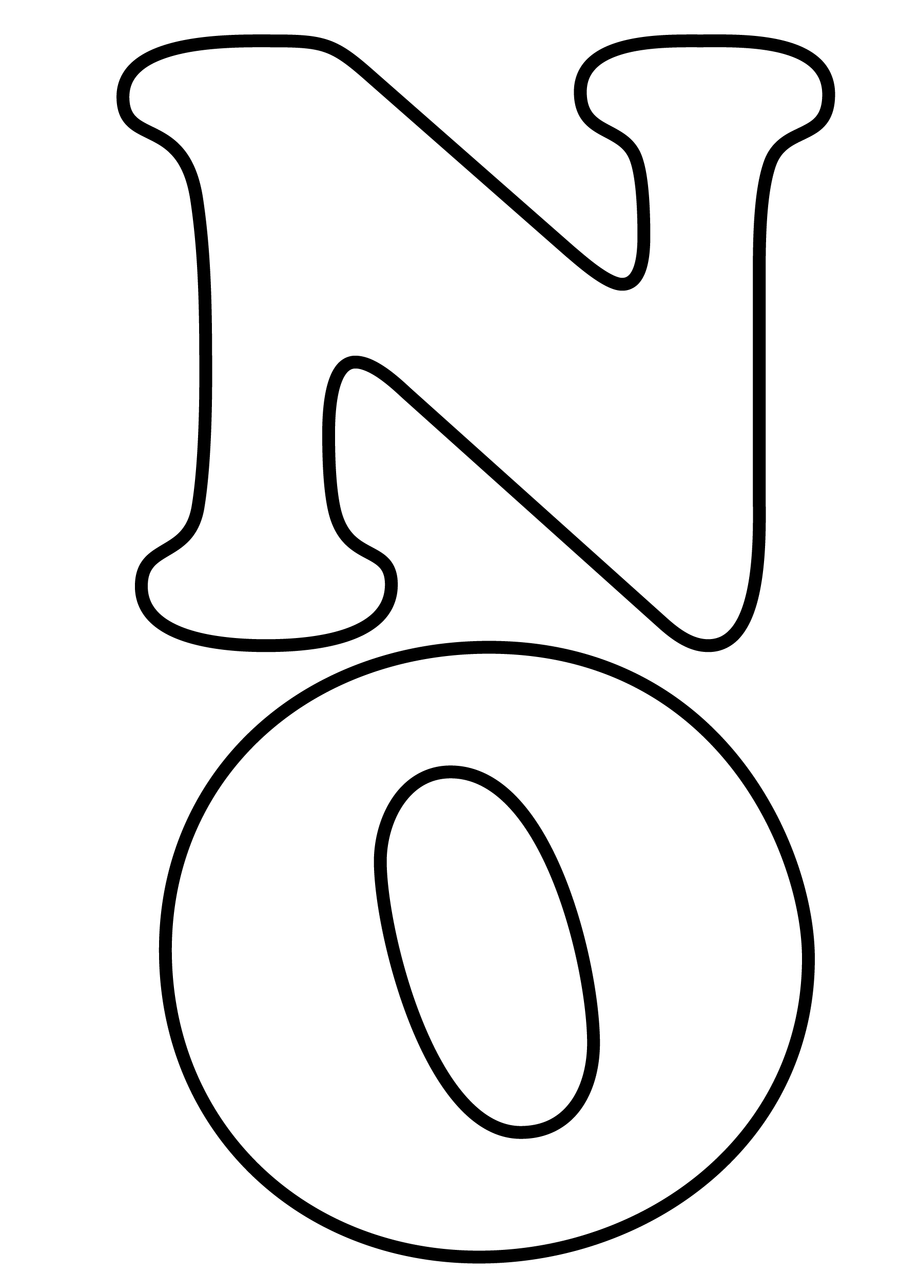 molde letra N 5mm