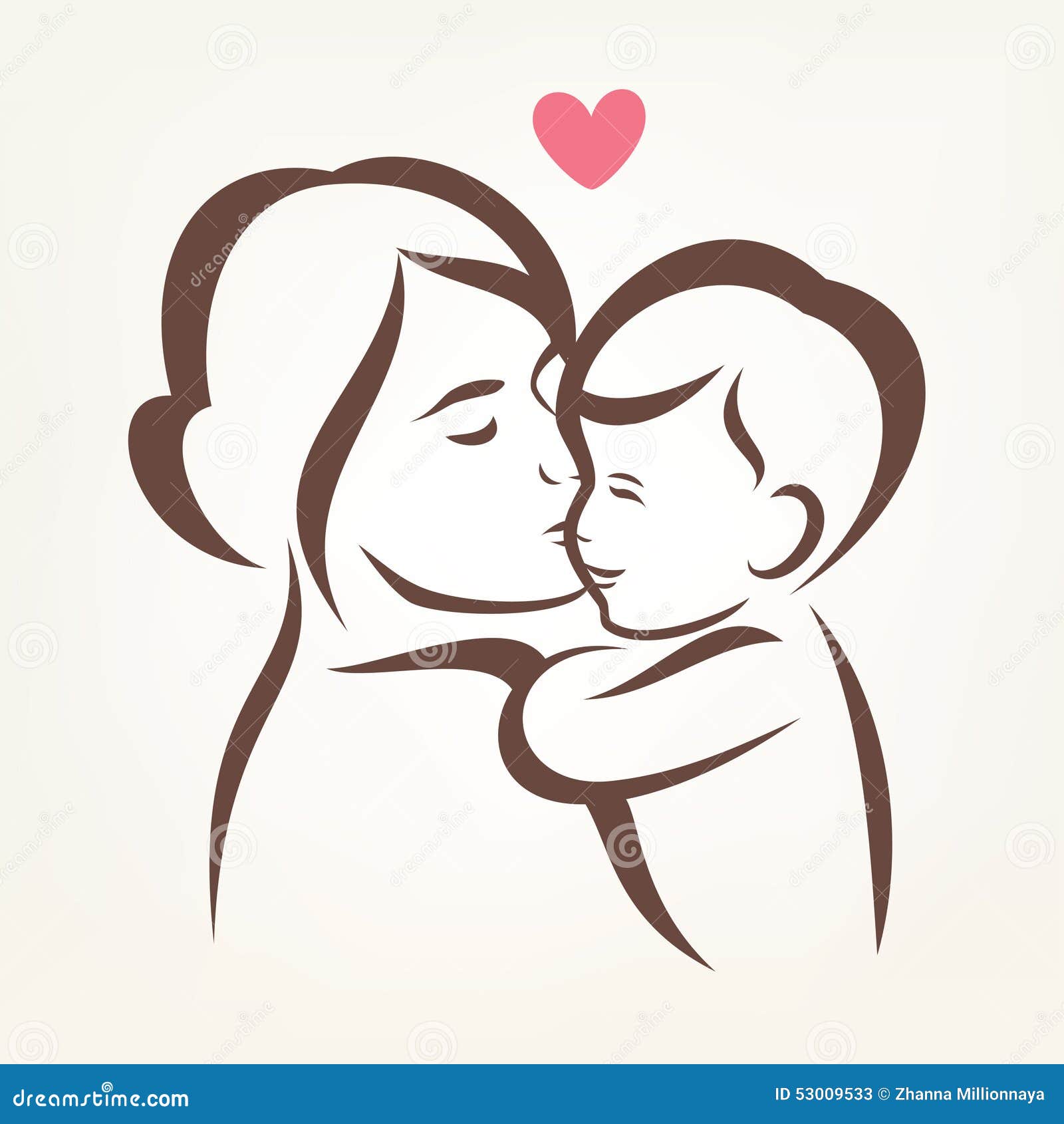 Molde mãe e filho com nome