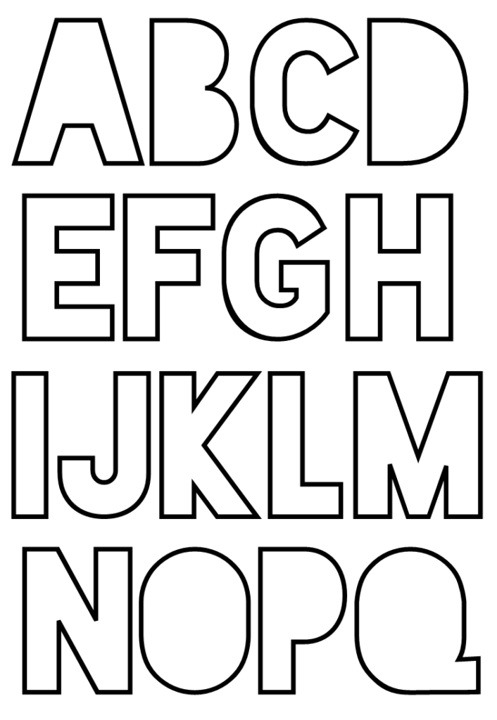 moldes de letras para EVA