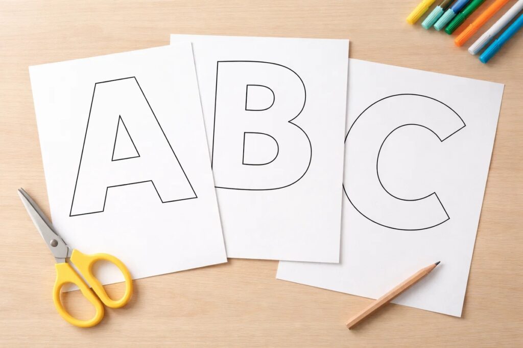 moldes de letras para decoração