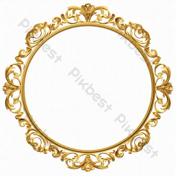 Moldura dourada para certificado