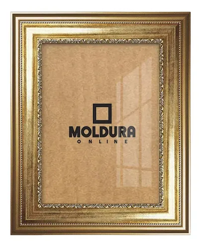Moldura dourada para pôster