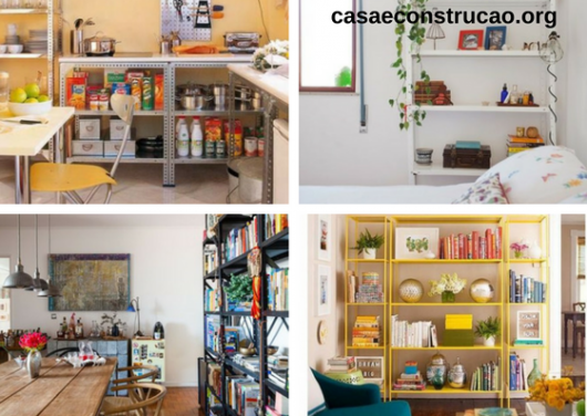 ideias de decoração com móveis de aço para sala