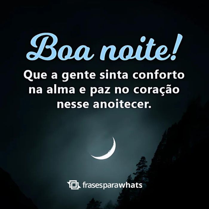 msg boa noite