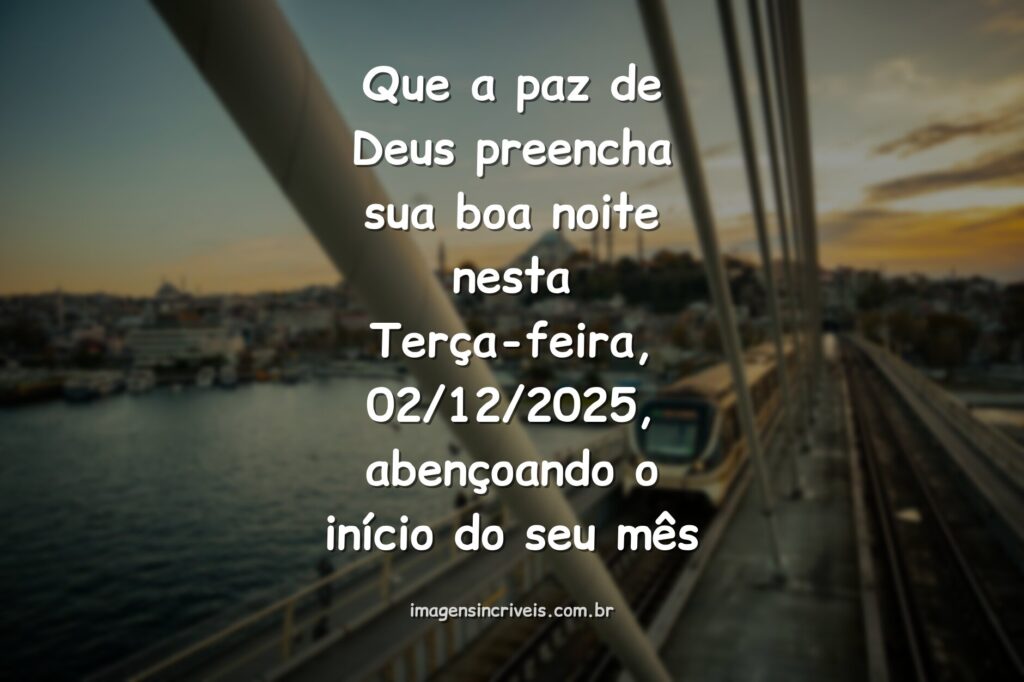 desejo de boa noite para terça-feira com sonhos bons
