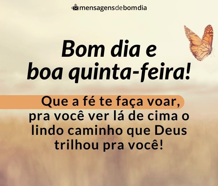 frases de bom dia para quinta-feira