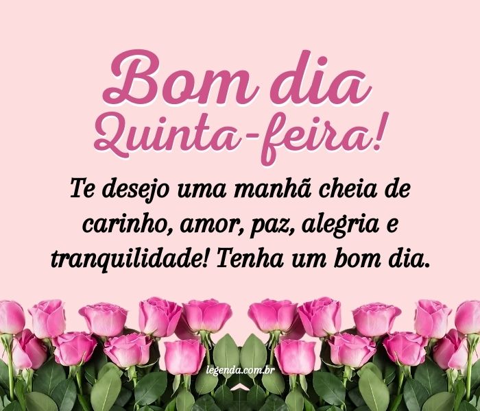 bom dia quinta-feira abençoada