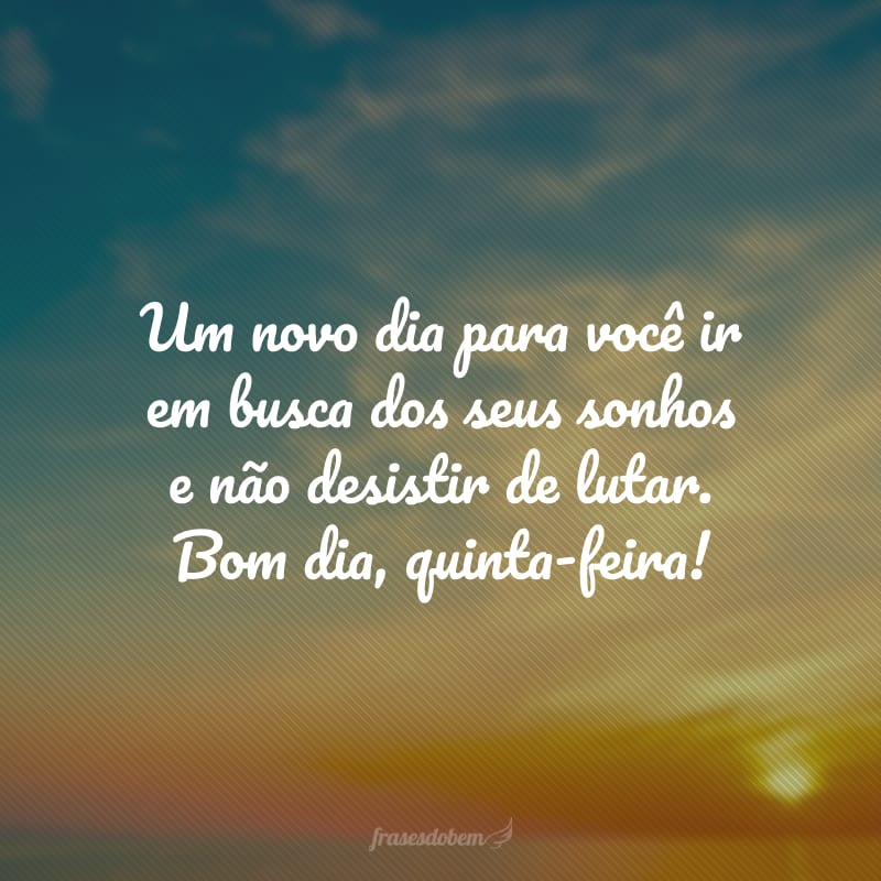 mensagem de bom dia quinta-feira com fé